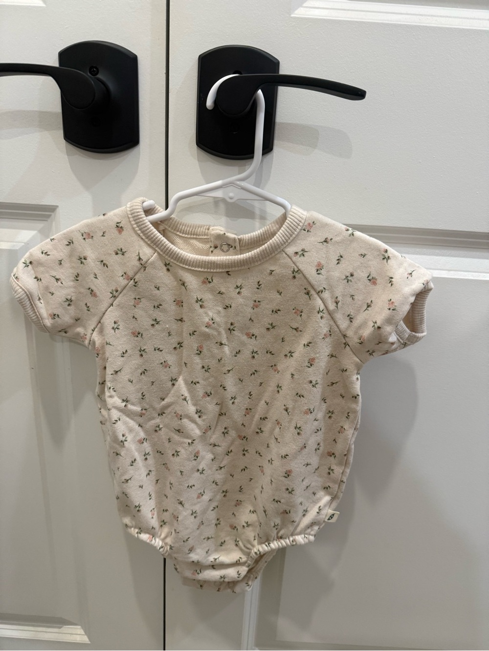 Neutral Floral Baby Romper 18M
